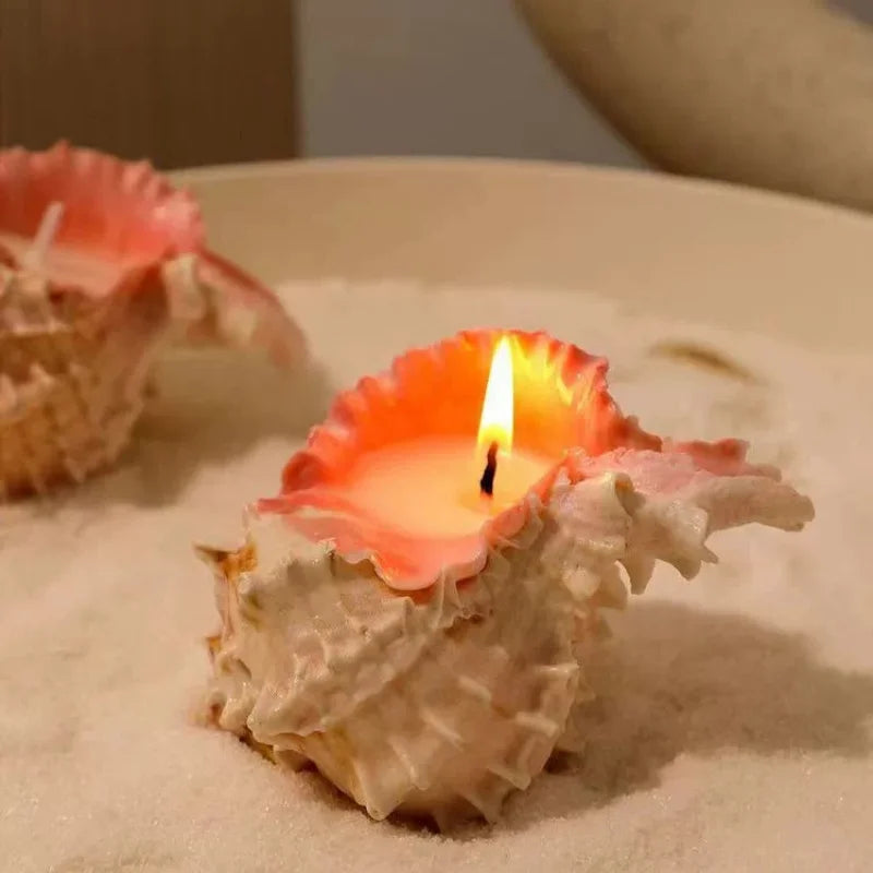 Conch Scented Candle (Handmade) - Home Decoration Ornaments For Bedroom & Living Room Tabletop Holiday Gifts