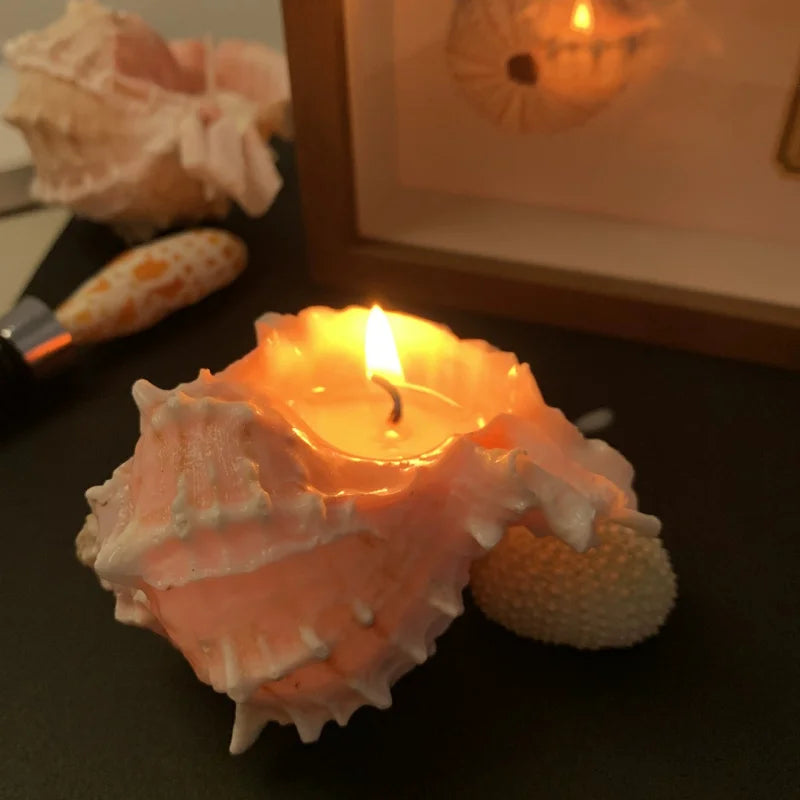 Conch Scented Candle (Handmade) - Home Decoration Ornaments For Bedroom & Living Room Tabletop Holiday Gifts