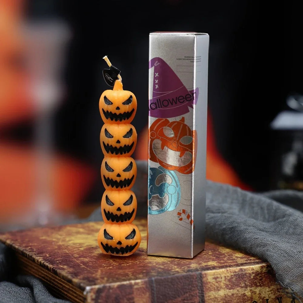 Halloween Aromatherapy Candle Set - Skull & Pumpkin&Bone Fingers Horror Home Decor, Soy Wax Scented Candles Limited Edition Gift