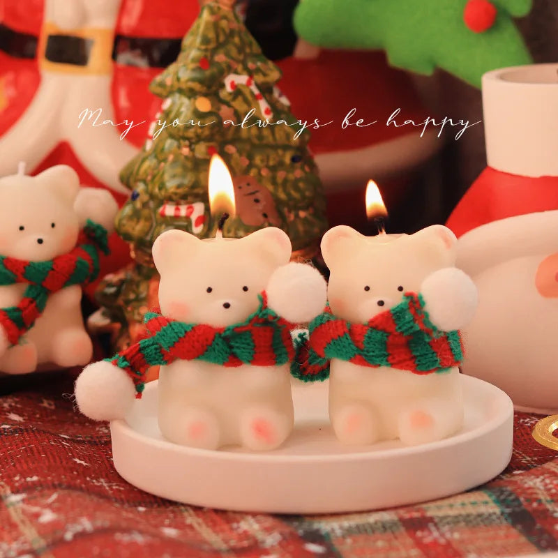 Original Christmas Scented Candles Gift Box Ornament Gift Christmas Eve Christmas Bear Home Atmosphere Souvenir