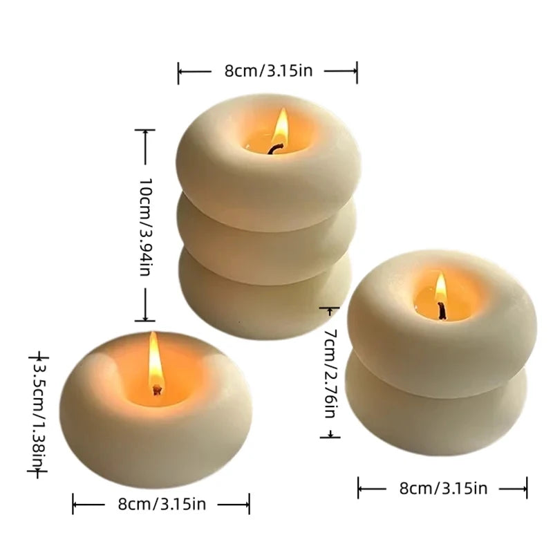 Donut Candles, Soy Candles, Home & Bedroom Decor, Scented Candles, Romantic Gifts, Wedding & Party Decor