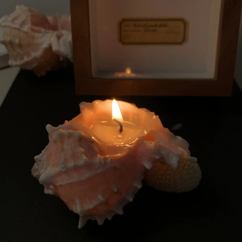 Conch Scented Candle (Handmade) - Home Decoration Ornaments For Bedroom & Living Room Tabletop Holiday Gifts