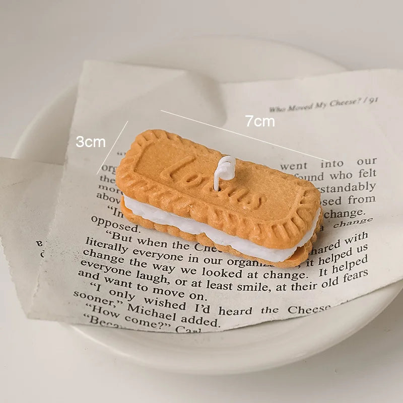 Cute Handmade Biscuit Candle Scented Candle Aromatherapy Soy Wax Candle Wedding Birthday Candles Party Home Decoration